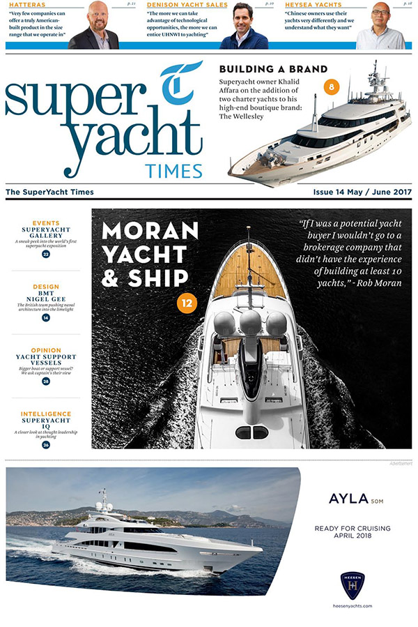Superyacht Times June 2017 cover image - Grunt and Super Stainless effective effortless boat cleaning products